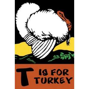  T is for Turkey by C. B. Falls 12x18