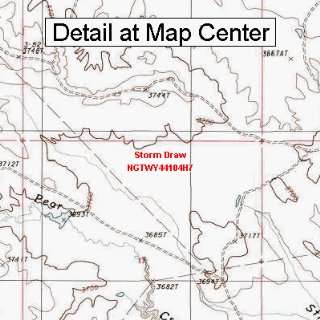  USGS Topographic Quadrangle Map   Storm Draw, Wyoming 
