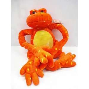  Plush 36 Long Legged Frog (Orange)   Piggyback Pal Toys & Games
