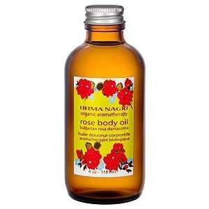   Bulgarian Rose Organic Body and Massage Oil by Uhma Nagri 4 oz Beauty