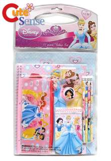 Disney Princess Pink 11pc Stationary Set School/Party  