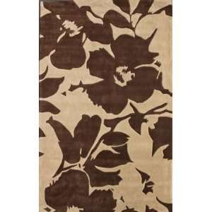  Rugs USA Floral Symphony 6 x 9 brown Area Rug