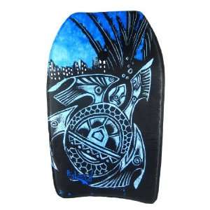 Blue Body Board with Black Tribal Turtle Graphic 33 in.  
