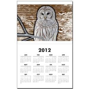  Calendar Print w Current Year Snow Owl 