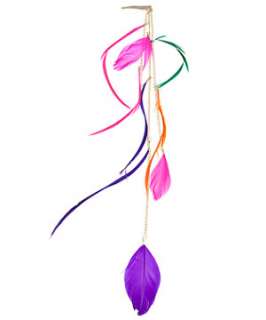 null (Multi Col) Crazy Colour Feather Clip  248686299  New Look