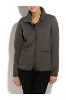 New Look Mobile  Green Jersey Quilted Jacket