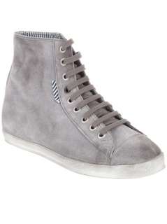 Leather Crown High Top Trainer   Feathers   farfetch 