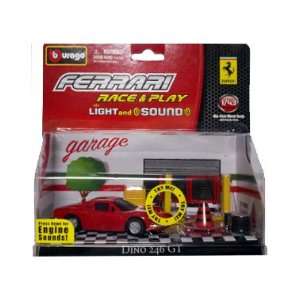  BBurago Race & Play Light & Sound Ferrari Dino 246 GT Die 