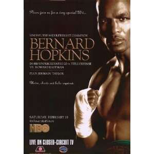  Bernard Hopkins vs Howard Eastman Movie Poster (11 x 17 