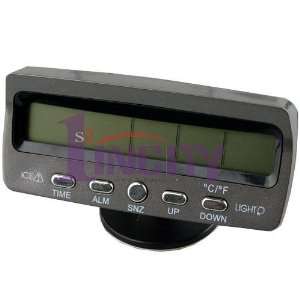   In&Out Car Thermometer Time Clock Voltage Monitor LCD Electronics