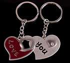 Lovely Arrow Heart LOVE YOU Angle wing Key chain lovers Wedding GIFT 