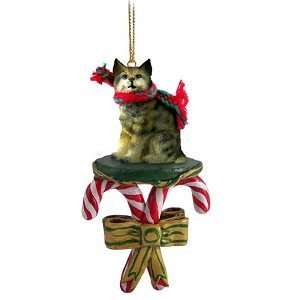  Bobcat Candy Cane Christmas Ornament