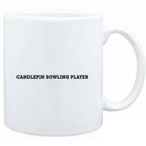  Mug White  Candlepin Bowling Player SIMPLE / BASIC 