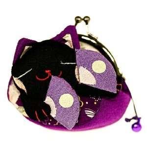  Fortune Cat Coin Purse  Purple 