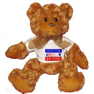  VOTE FOR JESSE Plush Teddy Bear with WHITE T Shirt Toys 