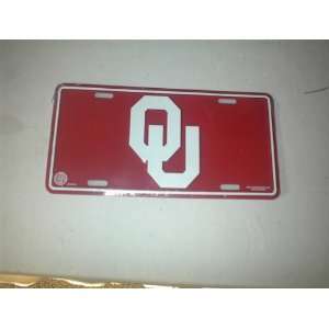    OU Oklahoma University Sports Plate 6 x 12