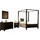 Wood Canopy Bed  