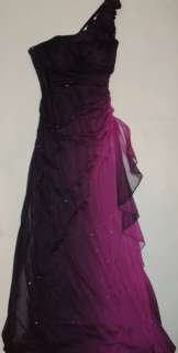 NWT Genuine BETSY & ADAM long pink shades dress, size 4  
