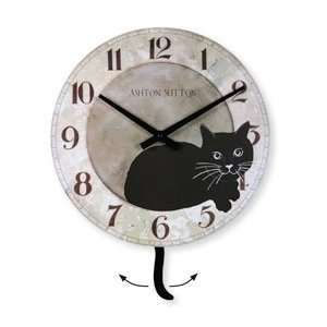  Cat Clock with Pendulum Tail