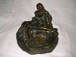 Antique William Meyerowitz Bronze Jewish Art Sculpture  