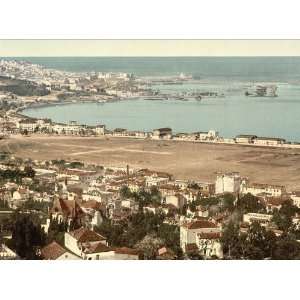 Vintage Travel Poster   General view from Mustapha II Algiers Algeria 