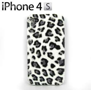 Hart Hülle Schutzhülle Leopard + folie für iphone 4S , 4 WT Leo 