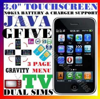 DUAL SIM+TV+JAVA+TOUCHSCREEN◄i9 GFIVE MOBILE 32GB iCOD  
