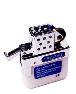 Tristar Benzin Feuerzeug Gaseinsatz mit Reibrad  