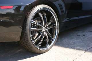 Staggered 24 Inch 2010 10 Chevy Camaro SS Rims Lexani  