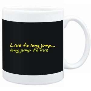  Mug Black  LIVE TO Long Jump ,Long Jump TO LIVE 