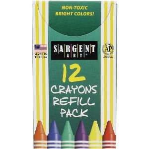  Sargent Art 22 0879 12 Count Tuck Box Standard Size Crayon 