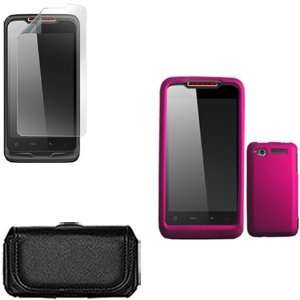  iNcido Brand HTC Merge/Lexikon 6325 Combo Rubber Rose Pink 