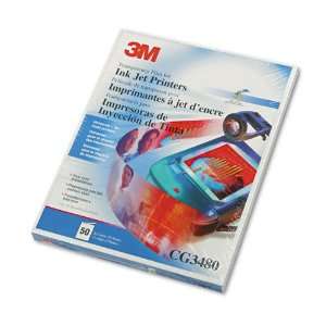  3M  Transparency Film for Inkjet Printers, Letter, Clear 