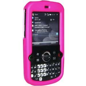  New Amzer Rubberized Hot Pink Snap Crystal Hard Case For Treo 
