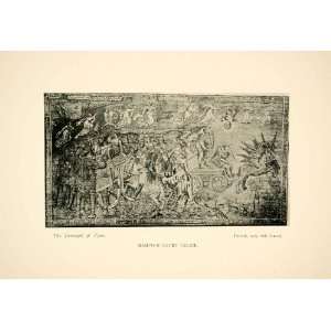  1906 Print Tapestry Triumph Time 16th Century Hampton Court 