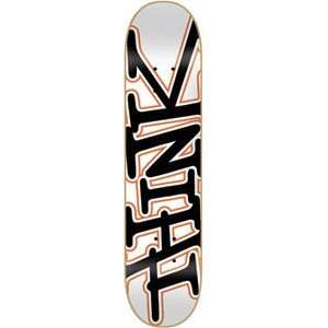  Think Classic Tag Skateboard Deck   7.7 in.   White 