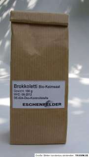 Eschenfelder Bio Keimsaat Brokkoletti für Keimsprossen 100g 