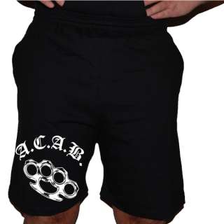 kurze Hose, A.C.A.B. Shorts,Schlagring,Ostdeutschland  