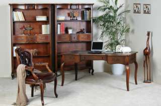 Büro Sessel Vintage Echt Leder Antik shabby chic Möbel Büro Stuhl 