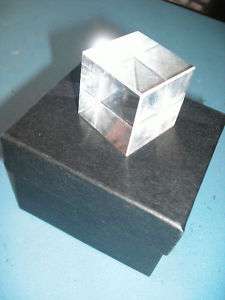 Crystal Cube 1 1/8 Optical Mineral Specimen Show Base  