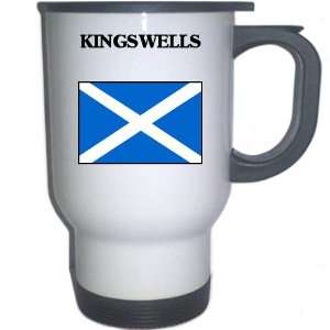  Scotland   KINGSWELLS White Stainless Steel Mug 