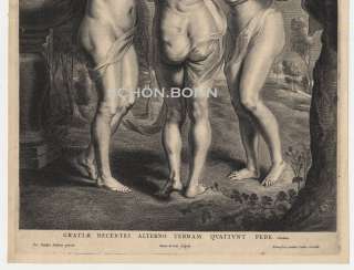   um 1650 Pieter de Jode nach Peter Paul Rubens Drei Grazien  