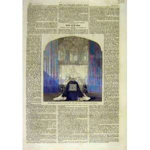    1861 Funeral Duchess Kent Ante Chapel Windsor Print