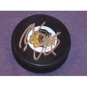  Cam Baker Autographed Chicago Blackhawks Puck Everything 