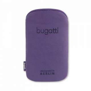 BUGATTI slim case purple lila Handy Tasche M 75x122 Apple iPhone 3 / 4 