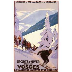  Sports dHiver by Roger Broders 24x38 Arts, Crafts 