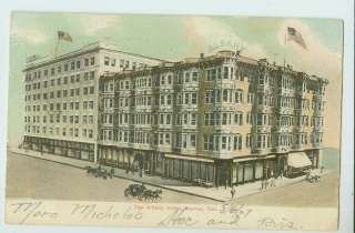   HORSE & BUGGY @ NEW ALBANY HOTEL DENVER CO 1907 POSTCARD (6267713733