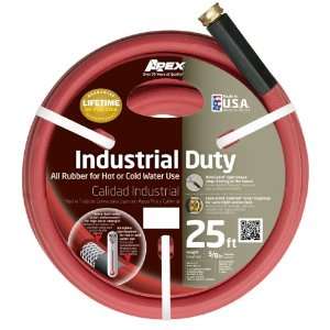   8695 25 Commercial 5/8 Inch by 25 Foot All Rubber Hot Water Hose, Red