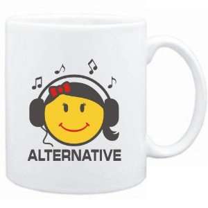  Mug White  Alternative   female smiley  Music Sports 