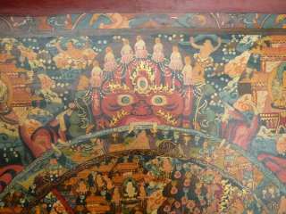   materials canvas mineral paint condition good condition origin tibet